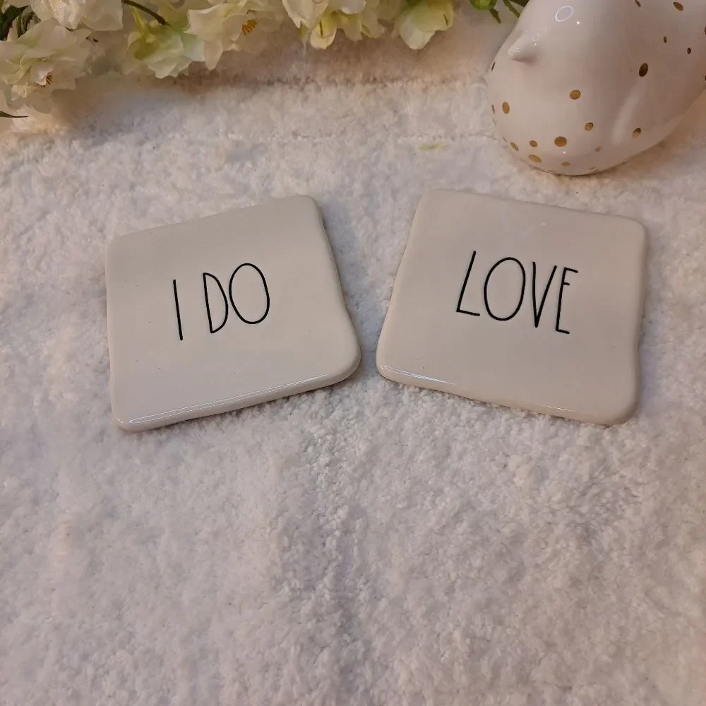 Rae Dunn Set of Two Coasters, 